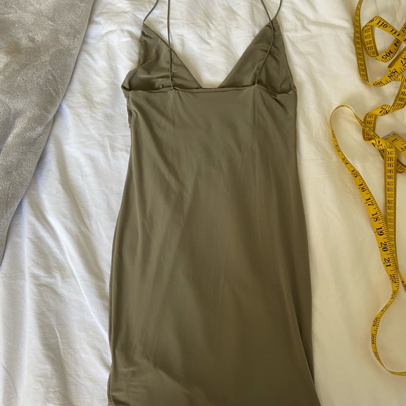 Sage Green Mini Dress - Picture 6 of 8